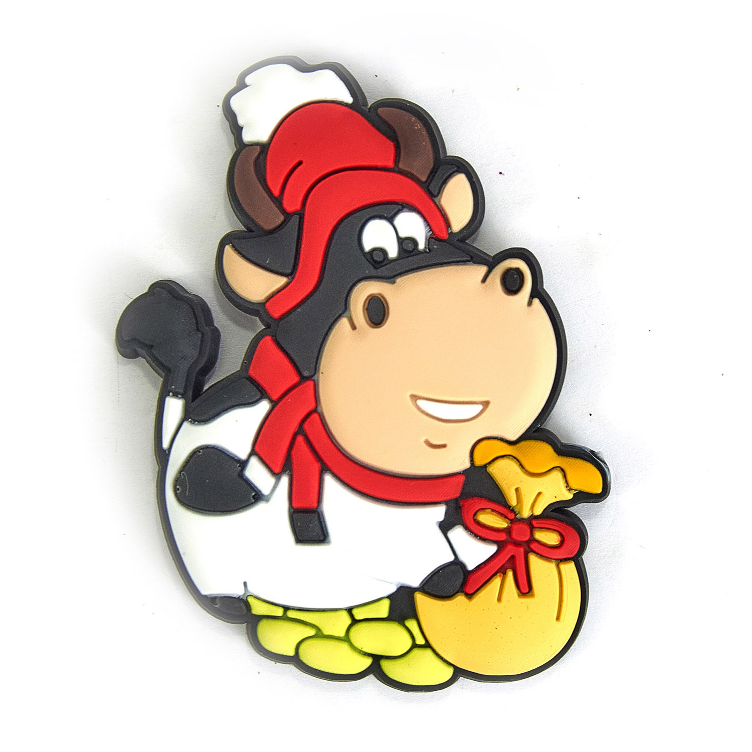 Магнит новогодний Бычок XF49608 6,5см