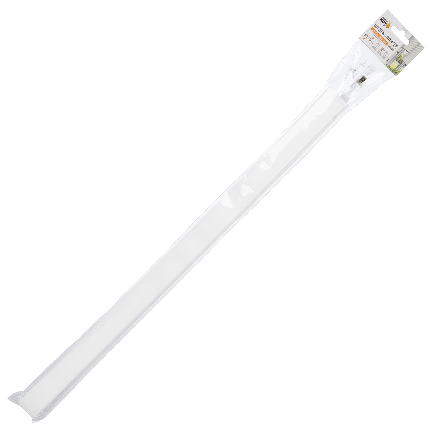 Штора рулонная РЫЖИЙ КОТ Scandi белая 60х160см