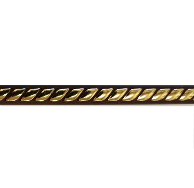 Багет STELLA Насечка коричневый с золотом