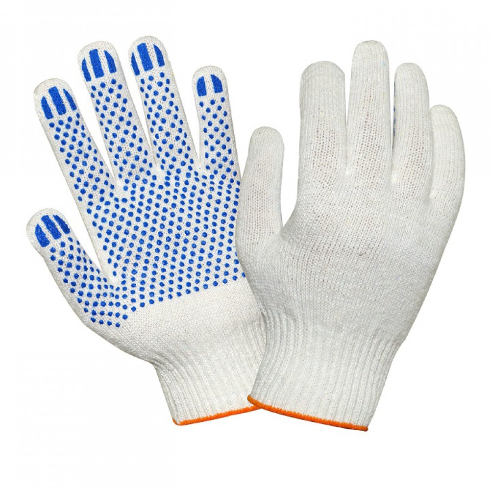 Перчатки х/б с ПВХ покрытием Стандарт 10 класс