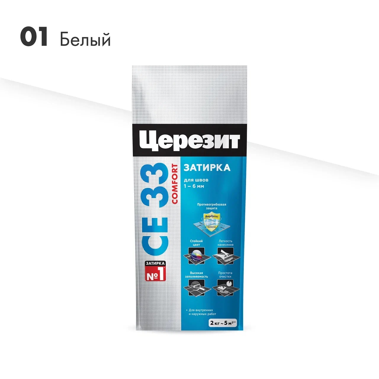 Затирка CERESIT CE 33 Super 01 белая