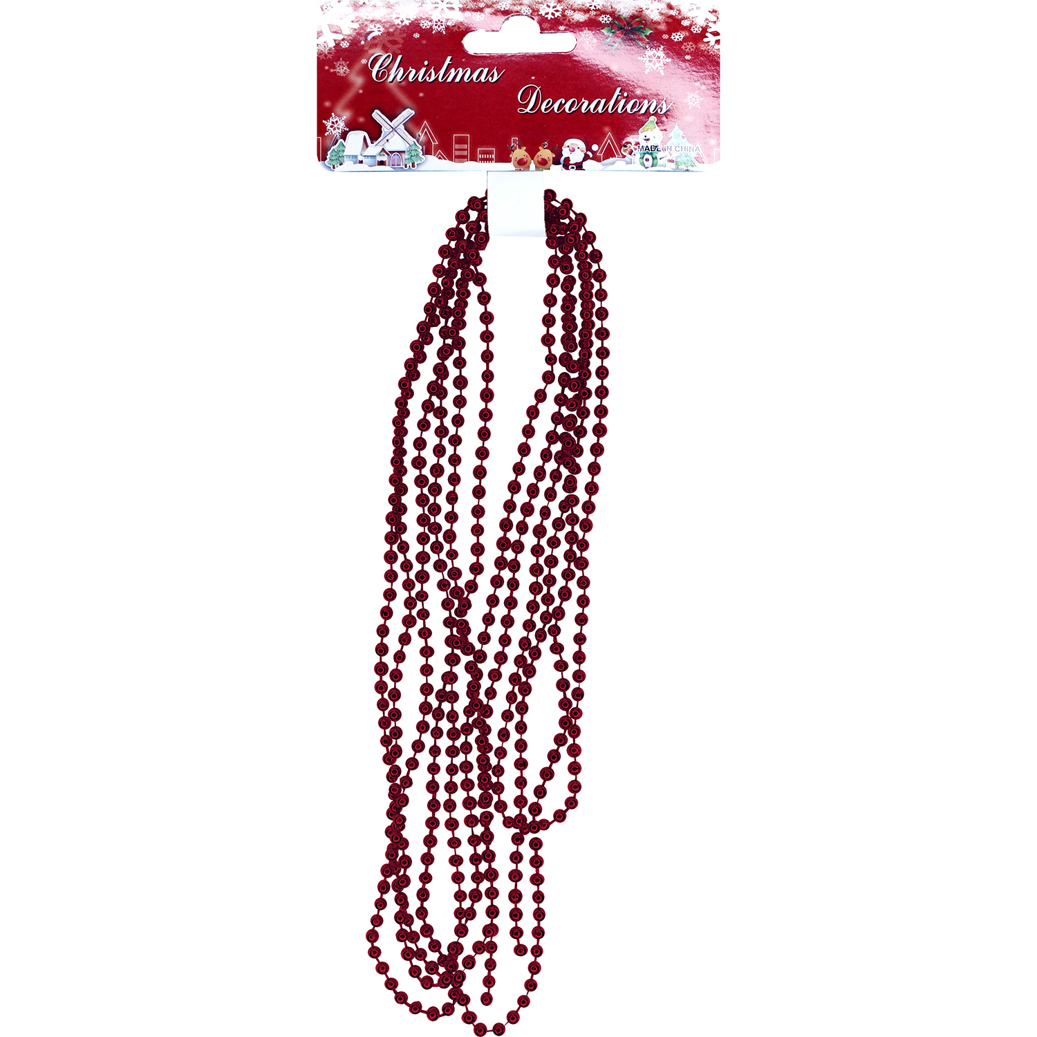 Бусы ТАМ-ТАМ Круглые 7113-8 2,7м бургунди