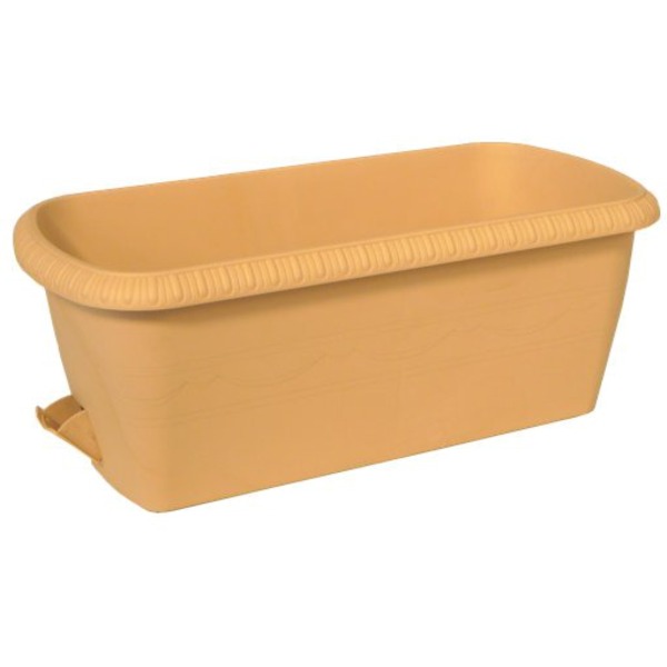 Ящик балконный для цветов ТЕК А ТЕК Le Jardin мрамор золотой 40см