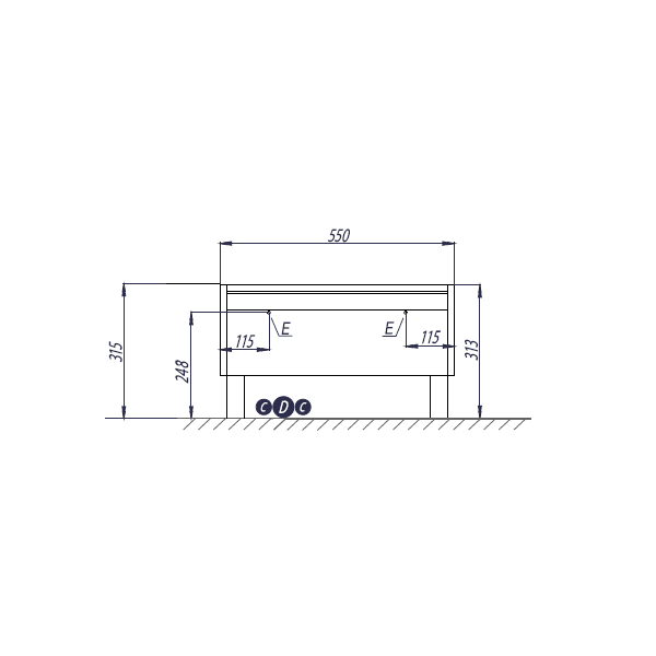Комод AQUATON Капри 60 белый