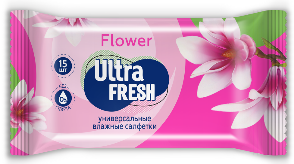 Салфетки влажные ULTRA FRESH Универсальные 15шт