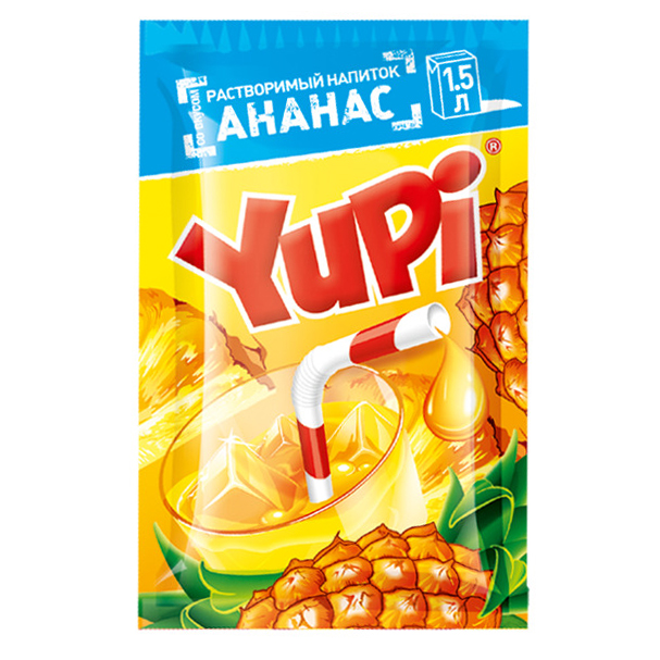 Напиток растворимый YUPI Ананас 12г