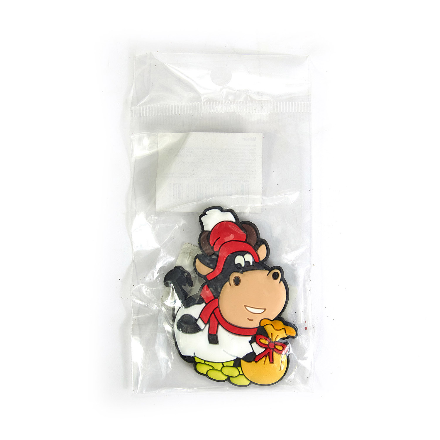 Магнит новогодний Бычок XF49608 6,5см