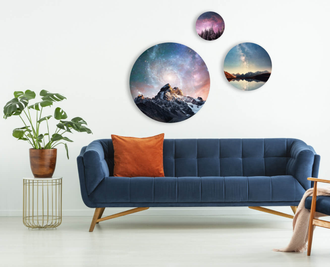 Картина POSTERMARKET Тондо Горы 50см, 30см, 20см