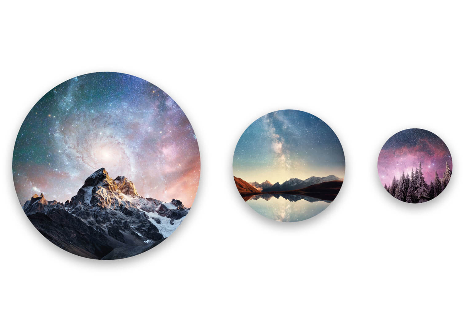 Картина POSTERMARKET Тондо Горы 50см, 30см, 20см