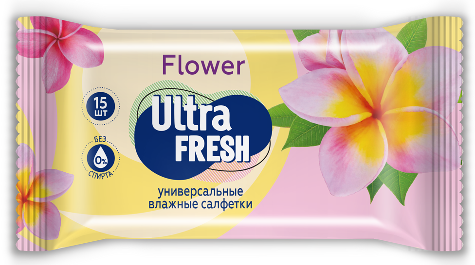 Салфетки влажные ULTRA FRESH Универсальные 15шт