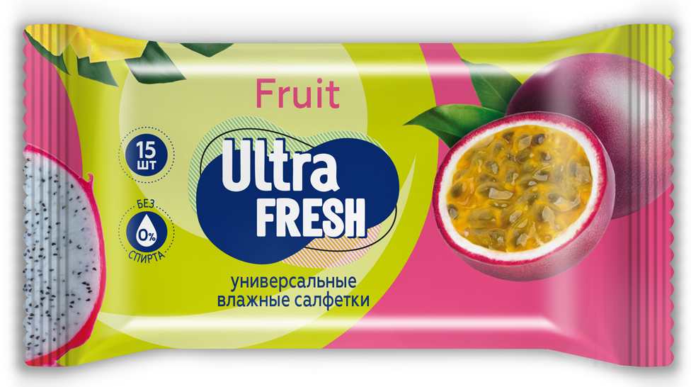 Салфетки влажные ULTRA FRESH Универсальные 15шт