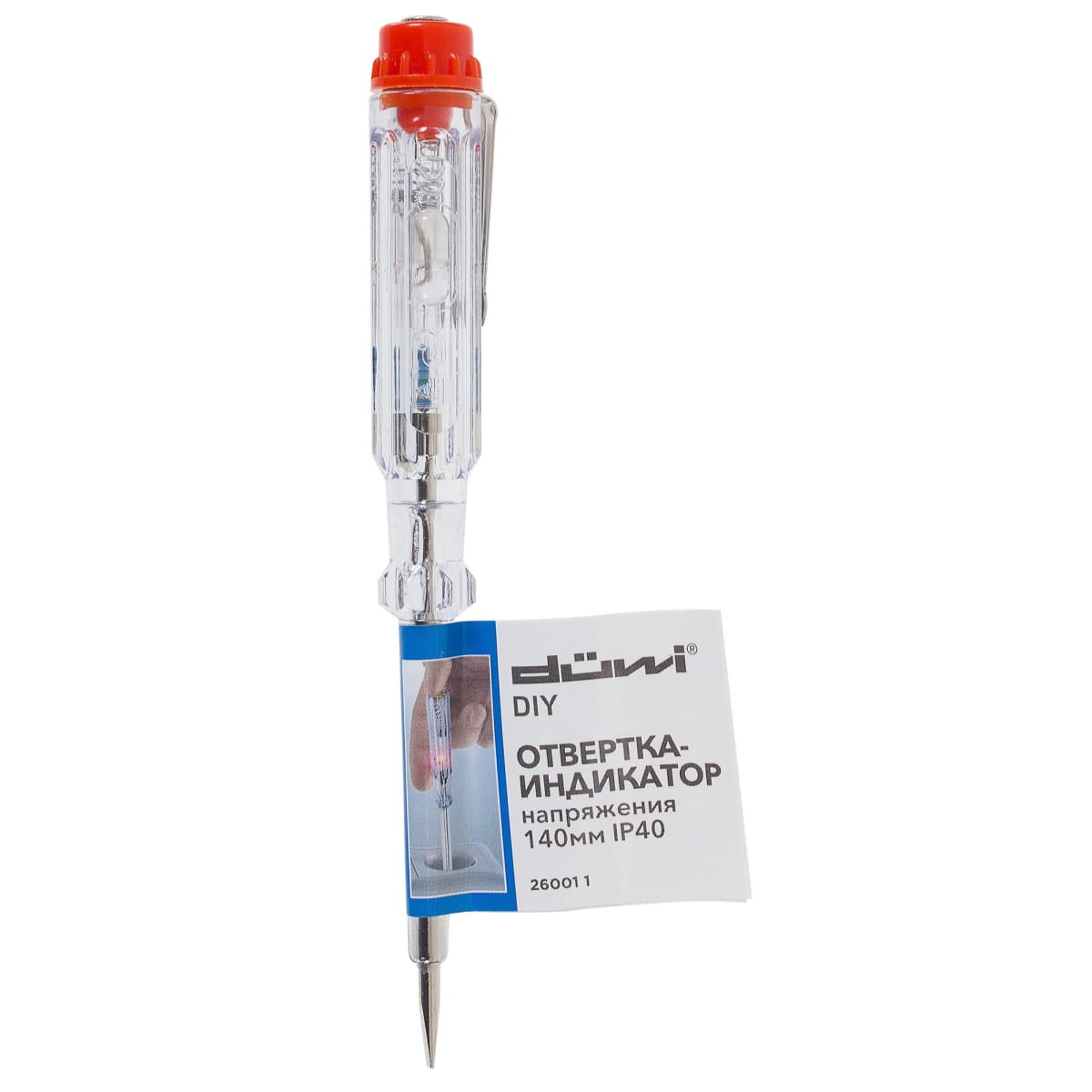 Отвертка-тестер DUWI 26001 1 140мм
